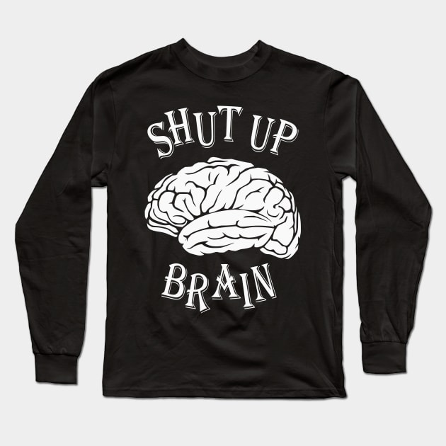 Funny Busy Brain Stressed Out Student Gift Long Sleeve T-Shirt by TCP